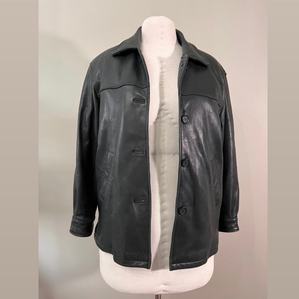 Vintage Oversized Leather Jacket by Tiboa Leathers